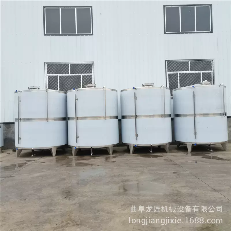 10吨304不锈钢酒罐 大型立式白钢罐 锥形基酒罐密封罐