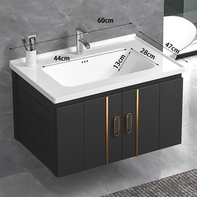 Espacio aluminio tocador tocador tocador tocador armario integrado tabla de roca encimera lavabo lavabo mueble de baño mueble de baño