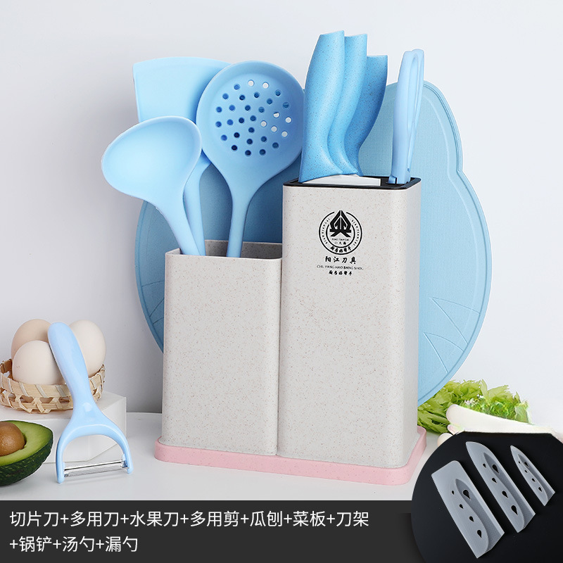 Kit de cuchillos de cocina para bebés 2 - en - 1 Kit de cuchillos de cocina de acero inoxidable