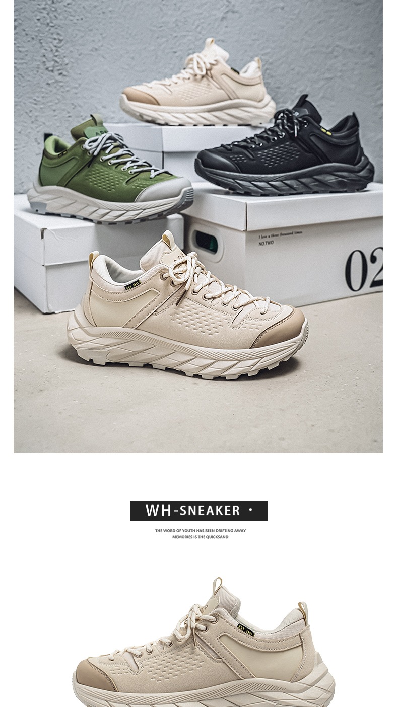 ShoeGlobe Frühjahr 2025 Neue Arbeitsschuhe für Herren: Rutschfest, abriebfest, mit dicker Sohle – ideal für Outdoor-Aktivitäten wie Wandern und andere Sportarten._voghion.com