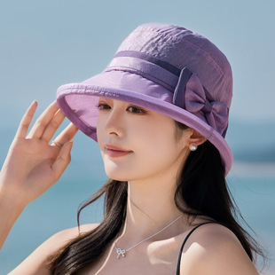 Spring and Summer Middle-Aged and Elderly Mother's Hat Women's Sunshade Basin Hat Thin Breathable Sun Protection Sun Hat Grandma's Cool Hat