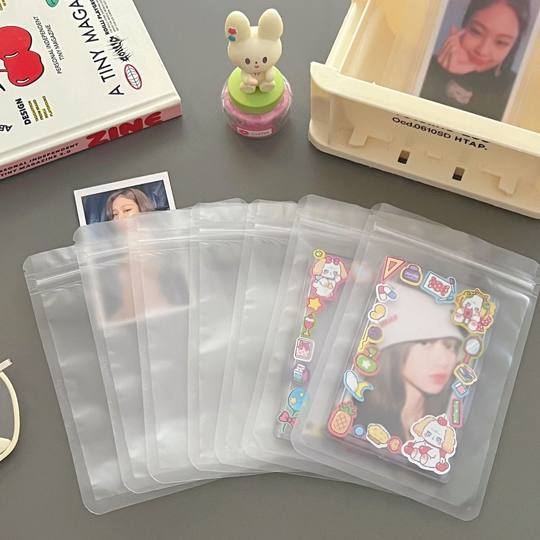 Frosted ziplock bag Jewelry earrings ring storage bag dustproof moisture-proof packing bag dried fruit snack sealed bag