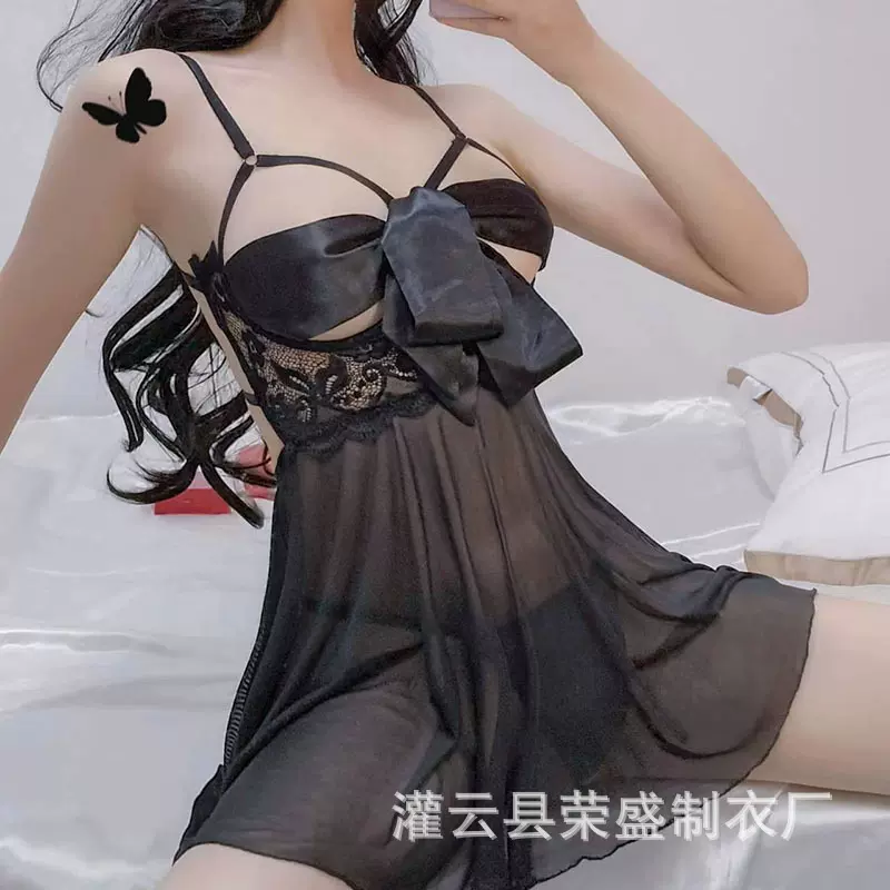 一件代发情趣内衣性感透视诱惑开裆免脱火辣激情套装小胸显大睡衣