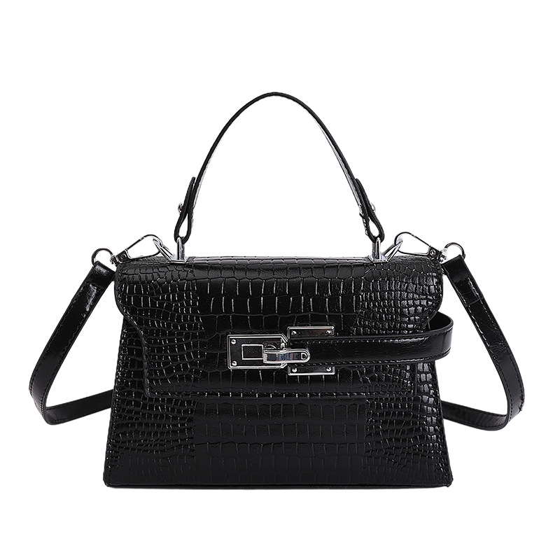 Nicho coreano Cocodrilo portátil Kelly bolso pequeño para mujeres nuevo estilo de alta moda versátil exquisito mochila