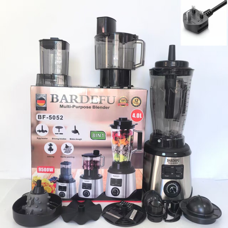 8in1blender纯铜4L跨境搅拌机商用不锈钢大功率绞肉碎冰榨汁机|undefined