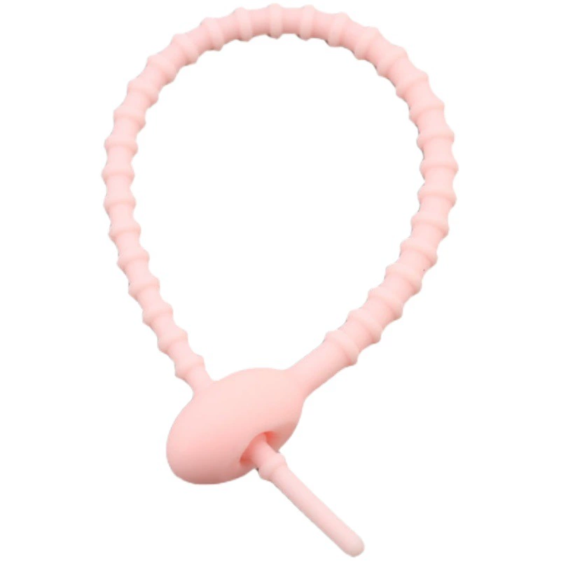 230 мм многофункциональная силиконовая кабельная стяжка цвет Головастик намотка ремня для кабеля DIY кулон ювелирные аксессуары оптом