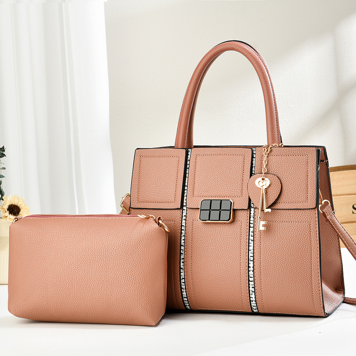 Bolsas de dos piezas para niños 2025, bolsas de mano casuales, bolsas de hombro de moda, bolsas transfronterizas
