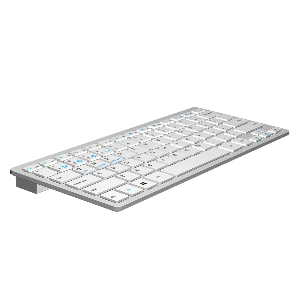Teclado inalámbrico universal de Doble Modo de Bluetooth 2,4g teclado de batería seca teclado inalámbrico Bluetooth barato fábrica
