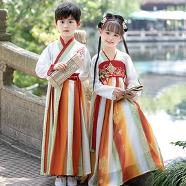 童汉服;儿童表演服;动漫服