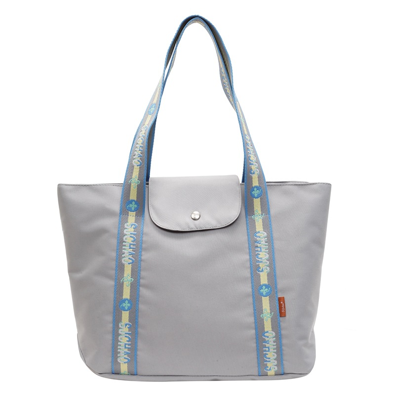 Bolsa de tela de nylon impermeable de gran capacidad, bolsa de mujer casual, bolsa de hombro, bolsa diaria de estudiantes, nueva bolsa de viaje