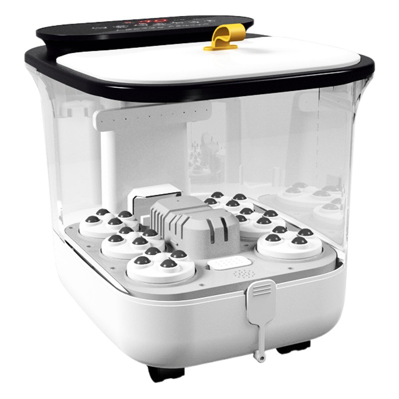 Bañera de Burbujas Profunda para Pies, Multifuncional, con Masajeador Eléctrico, Calentamiento Doméstico, Temperatura Constante, Lavabo para Pies con Vapor