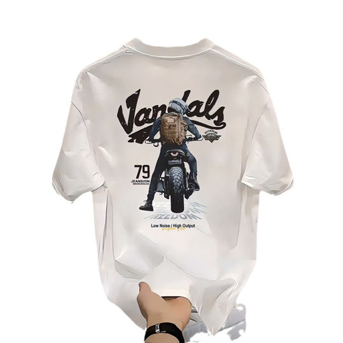 Summer Men's Short Sleeve T-shirt, Running the World, Bestselling 5 Yuan Street Vendor T-shirts for Men