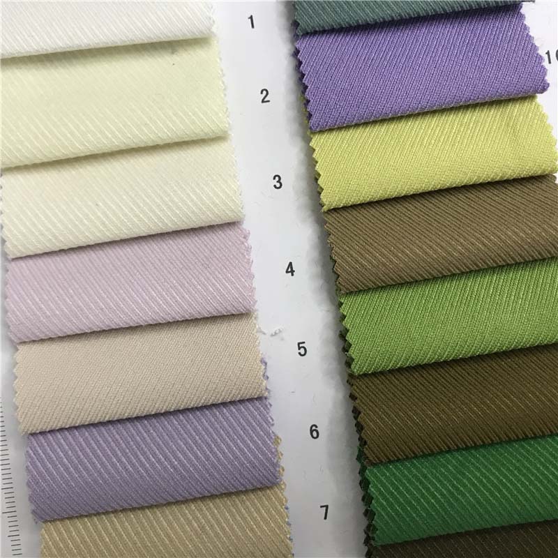 美丽斜面料32个颜色现货供应厂家直销上衣连衣裙套装面料8021197