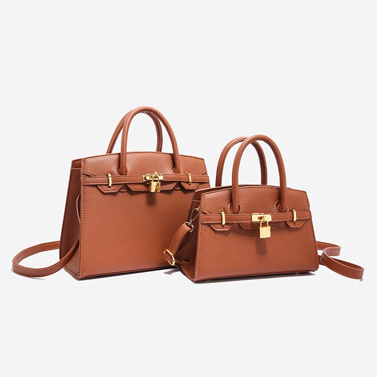 Bolso de mujer de textura avanzada transfronteriza nuevo estilo de moda litchi Kelly bolso de platino bolso de hombro único bolso de mano