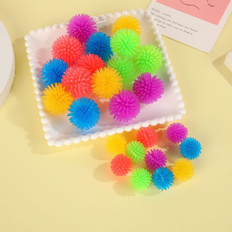 Amazon Cross-border Hedgehog Massage Ball Colorfulful Mini Decompression Rubbing Music Kidsren's Vent Artifact Decompression Toy