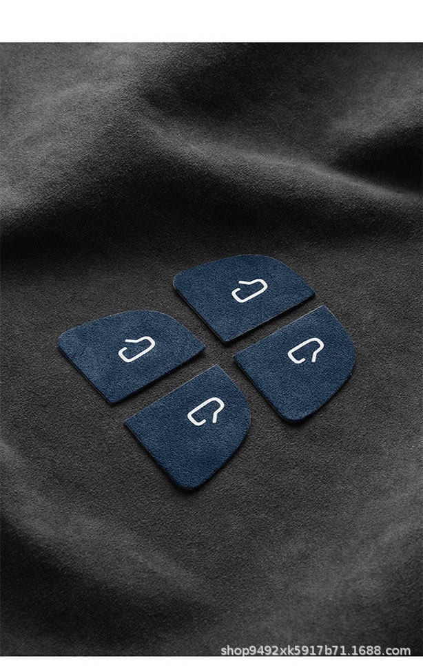 Cross-Border Preferred Choice: Tesla Model 3/Yl Car Door Switch Reminder Stickers, Suede Night Glow Interior Modification