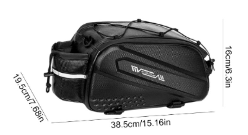 DTUCYCYLE 自転車バッグ EVA ハードシェルリアラックバッグドライブバッグ自転車リアバッグ防水リアシートバッグ|undefined