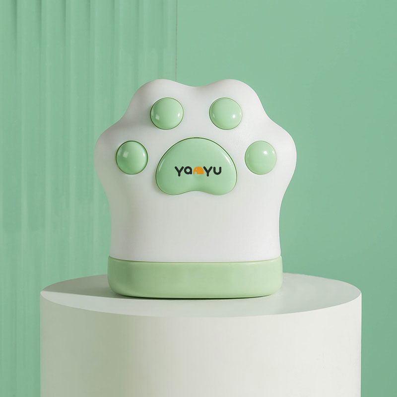 Mini cinta de medición de doble cara única forma de garra de gato creativa portátil Medición de tres-circunferencia de cuero suave nueva cinta