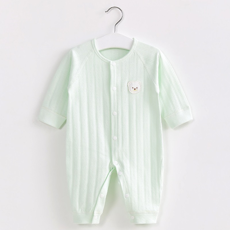 Mono para bebé para primavera, otoño e invierno, unisex, algodón puro, pijama fino, mono de capa base para bebé, ropa para recién nacido. image 10