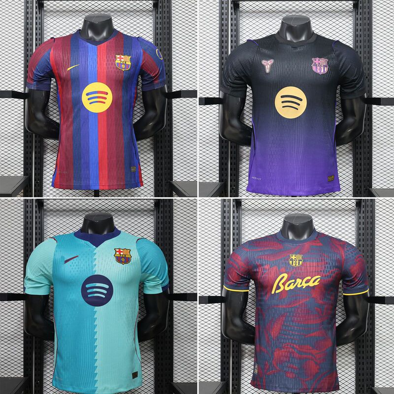 New Barcelona Player Version Jersey, Cross-Border Dropshipping Short-Sleeved T-Shirt, Custom Football Uniform New Barcelona Player Version Jersey, Cross-Border Dropshipping Short-Sleeved T-Shirt, Custom Football Uniform