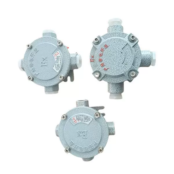 AH防爆接线盒 直通三通四通平盖吊盖 DN20防爆型电缆过线分线盒