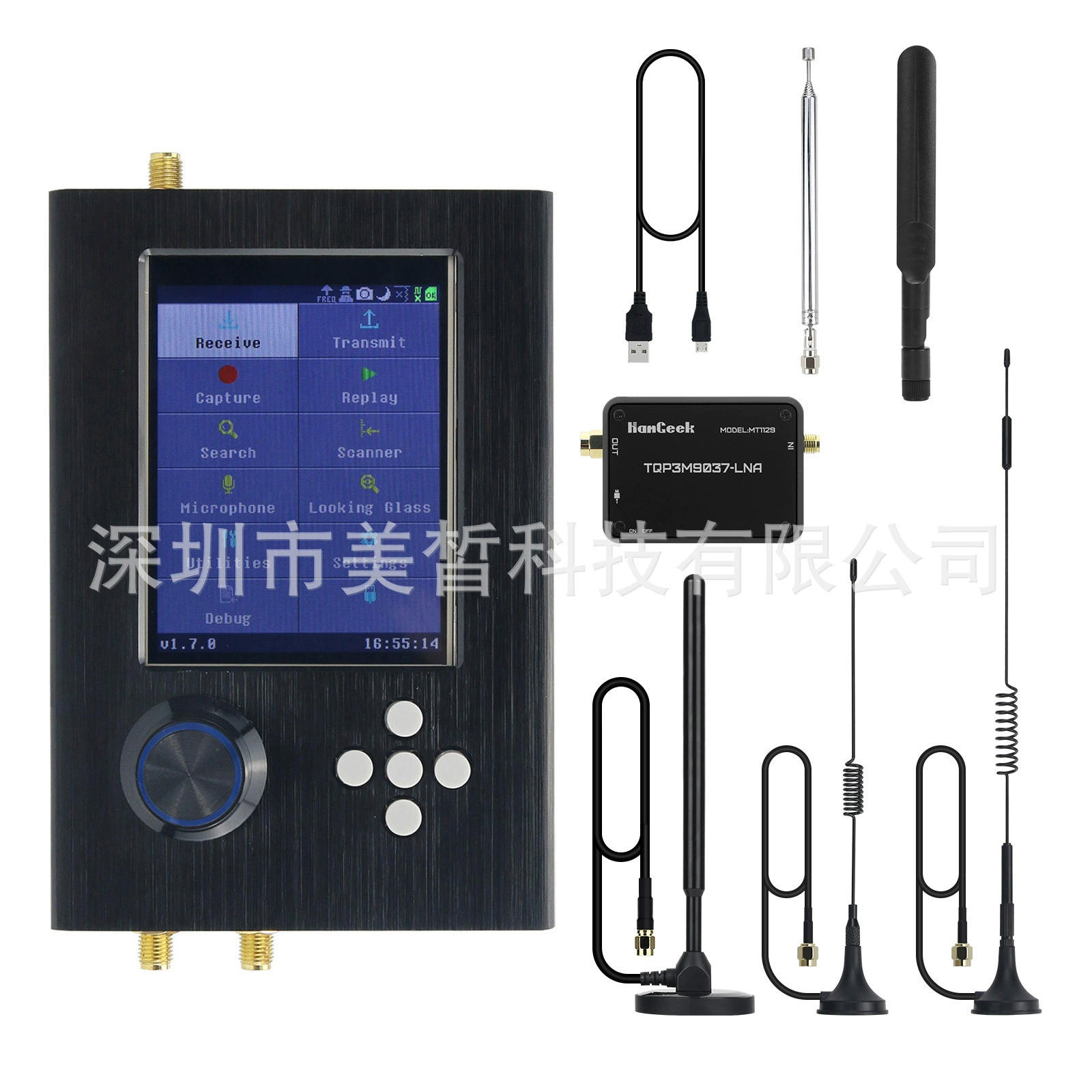 Трансграничный hackrf One portapack Радиоприемопередатчик H2 получает комплект для разработки программного обеспечения SDR