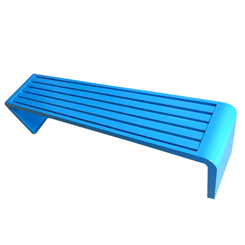 Banco de parque para exteriores, doble asiento de acero inoxidable, ideal para estaciones de autobús, plazas y patios de ocio image 14