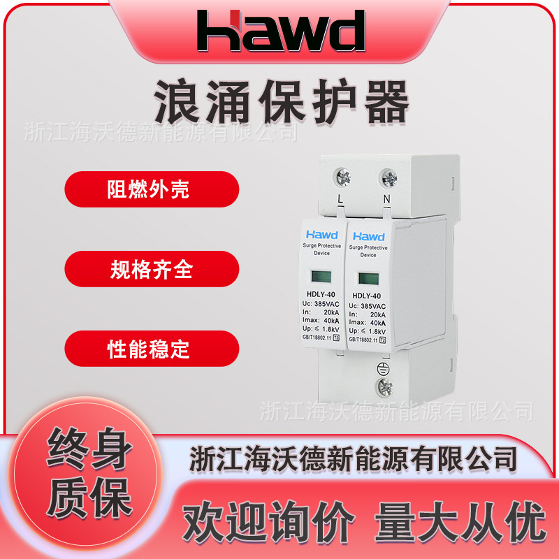 First and Second Level Surge Protector Backup Protector 220V Household Surge Protector 2P/3P/4P Visualization