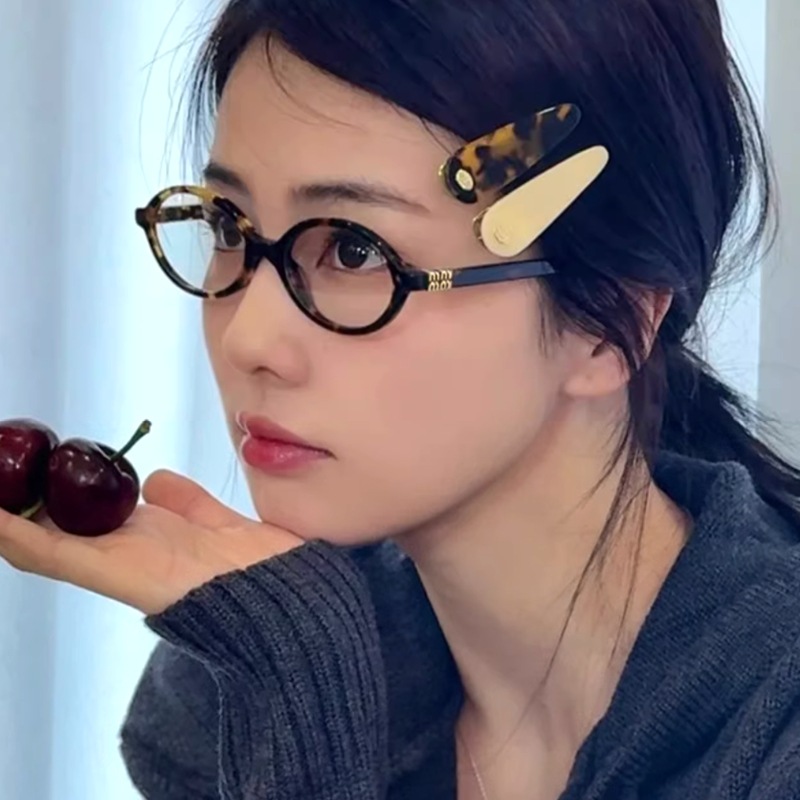 TR Ultra Light Zhang Yuanying Same-style Glasses Frame Nerd Myopia Frame High-grade Plain Anti-blue Light Flat Mirror for Women