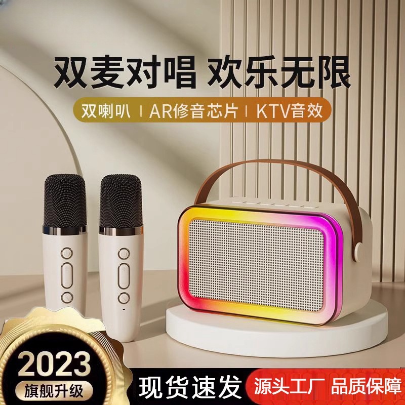 Hot Selling K11 Bluetooth Speaker Microphone Universal Karaoke Home Ktv Outdoor Singing Microphone Audio Set