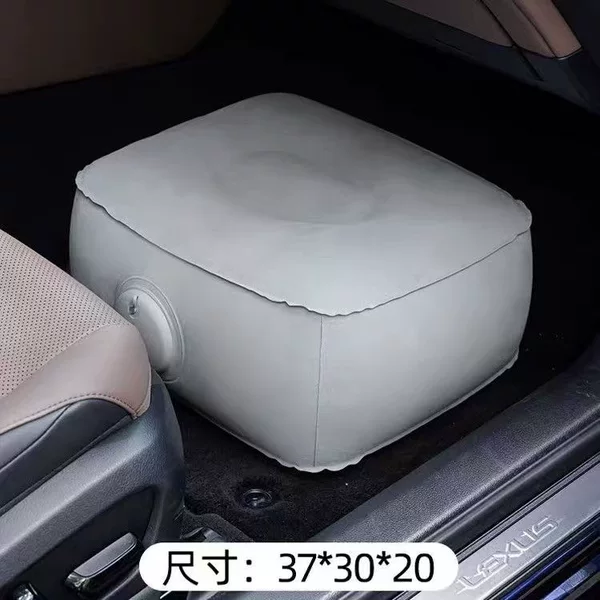 Passenger Seat Footrest for Long-Distance Travel, Multifunctional Portable Travel Cushion for High-Speed Rail and Office, Press-Type Inflatable Outdoor Seat Cushion