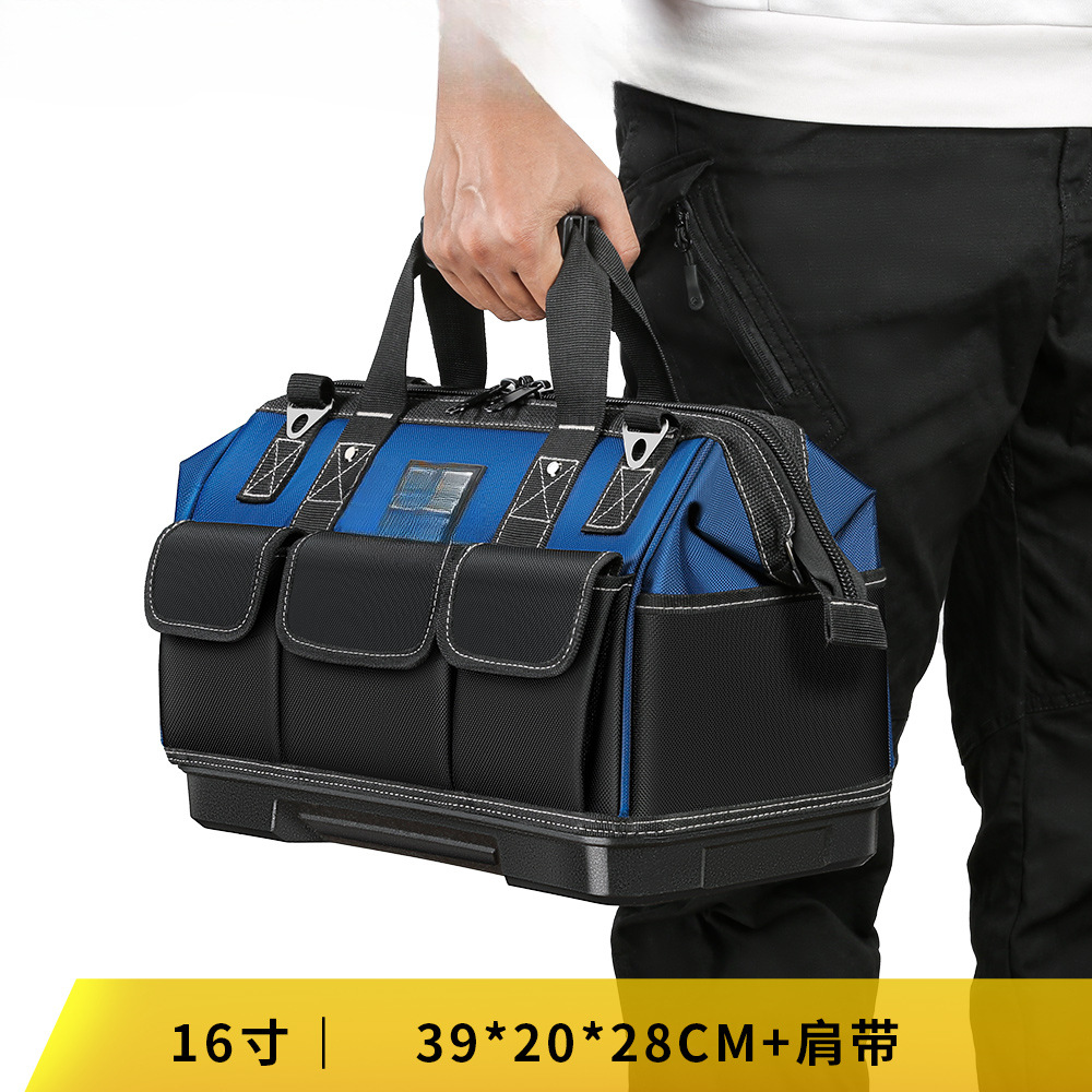 Kit de herramientas fuerte y duradero Kit de herramientas de lona gruesa caja de herramientas resistente al desgaste caja de herramientas de hardware caja de almacenamiento