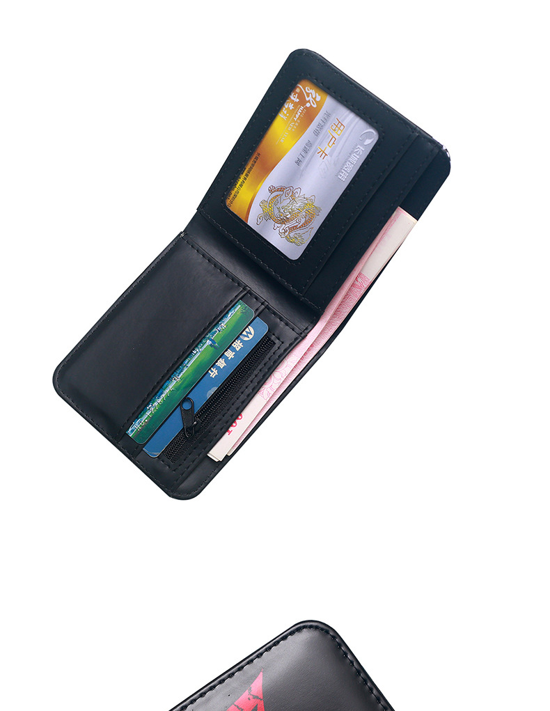 Unisex Letter Skull PVC Open Small Wallets display picture 10