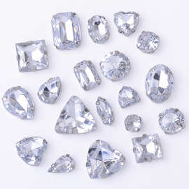 几何异形钻四角爪钻配饰DIY饰品箱包发饰服装饰四角爪钻配件批发