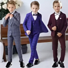 Kids boys suit for Baby boy formal Clothes jacket pants set