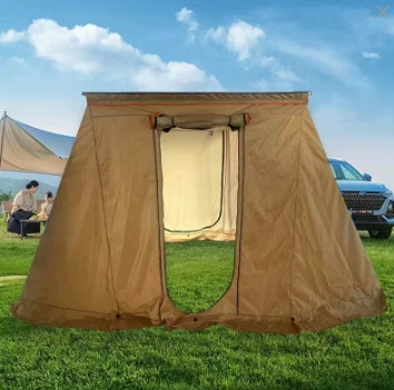 Avtomobil yan çətirləri — Camping Tent Quick-Open Canopy - excluding-canopy-khaki-t-shaped-cloth-house-16x25