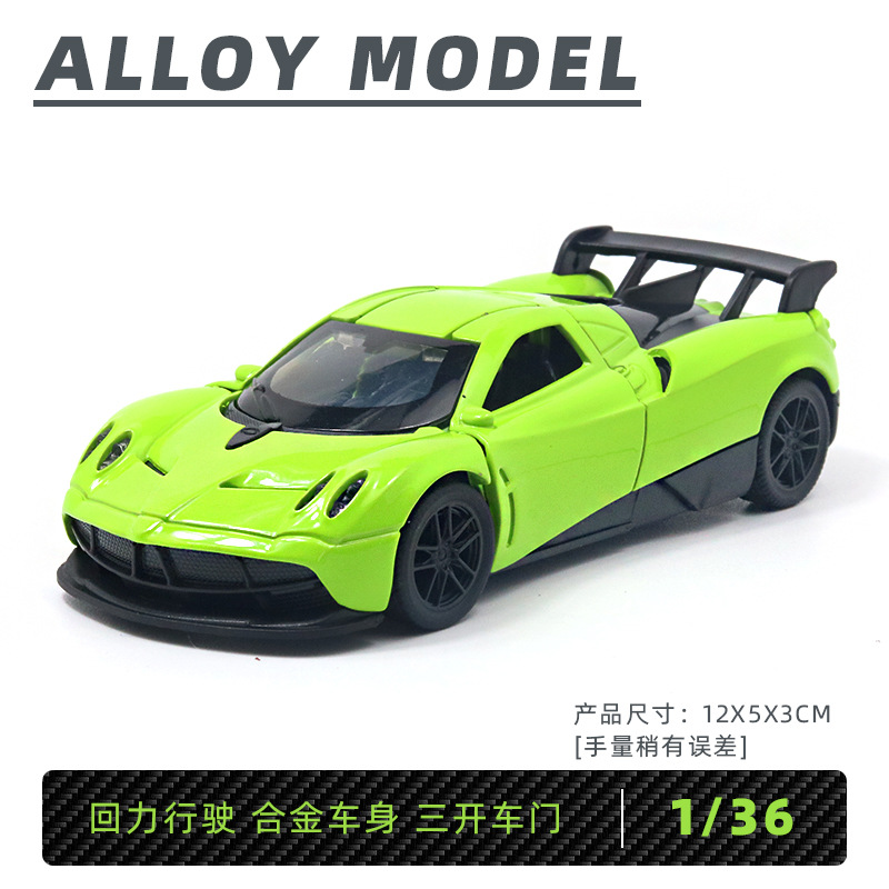 Return fuerza a granel aleación modelo de coche puerta abierta coche de juguete para niños niño decoración de pastel al por mayor