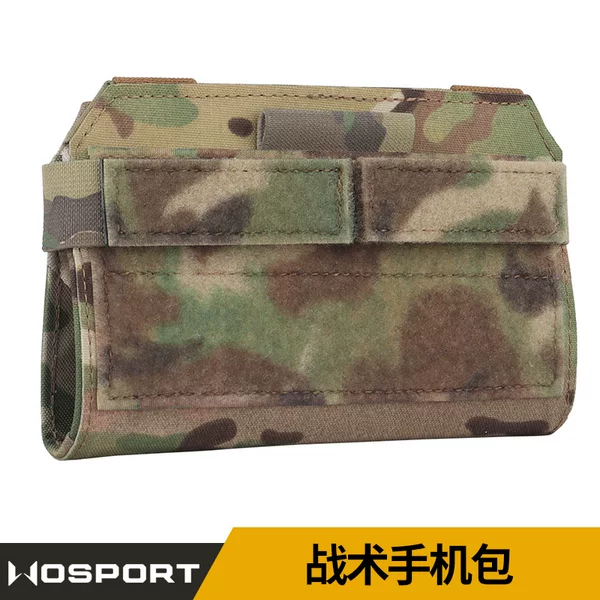Wosport Vest Molle System Universal Navigation Bag Fixed Mobile Phone Holder Camouflage Tactical Mobile Phone Bag
