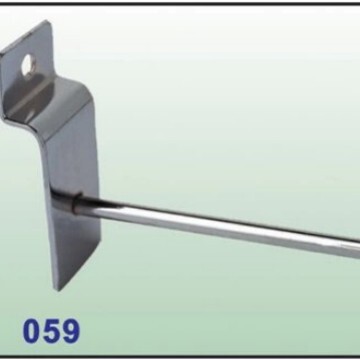 Boat thickened 4mm line slot hook chrome plated shelf hook supermarket iron slot hook single hook wholesale