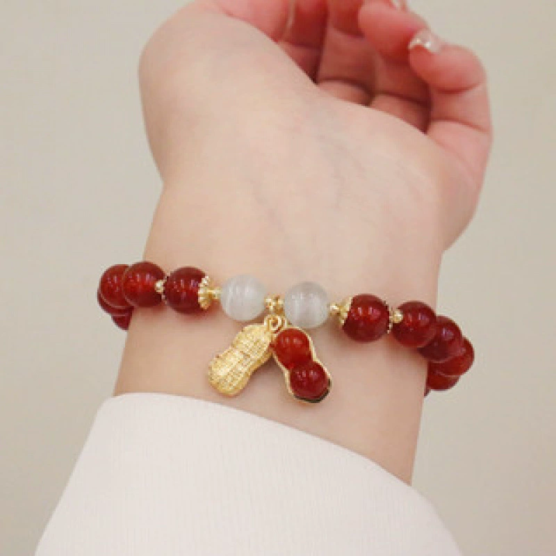 Jingdezhen ceramic bead bracelet, handmade, elastic, gift boxed (OPP)