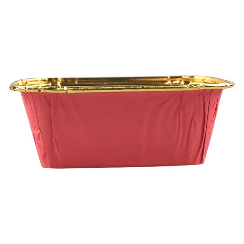 Wholesale Rectangular Aluminum Foil Tin Paper Cup Oven Baking Cup Cake Cup Cheese Sweet Potato Baked Box Baked Durian Box Factory