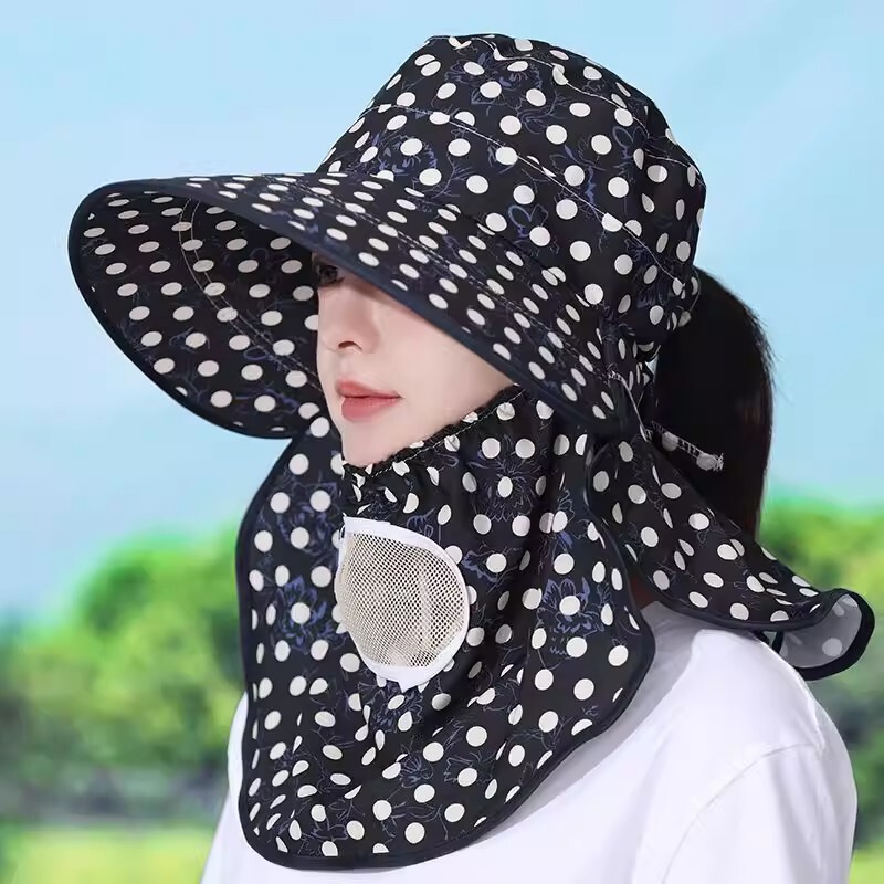New Style Sun Protection Face-Covering and Neck-Protecting Sun Hat, Summer Large-Brimmed Outdoor Cycling Tea-Picking Hat, Fashionable Breathable Sun Hat New Style Sun Protection Face-Covering and Neck-Protecting Sun Hat, Summer Large-Brimmed Outdoor Cycling Tea-Picking Hat, Fashionable Breathable Sun Hat