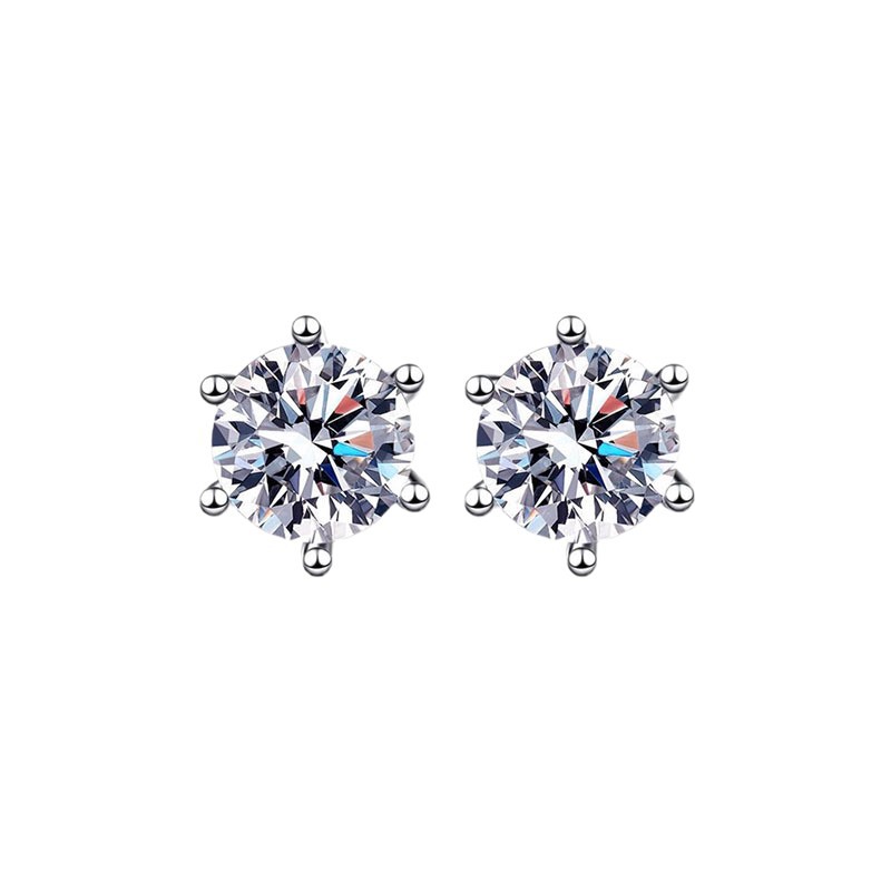 Orecchini in argento sterling s925 con zircone design unisex_voghion.com