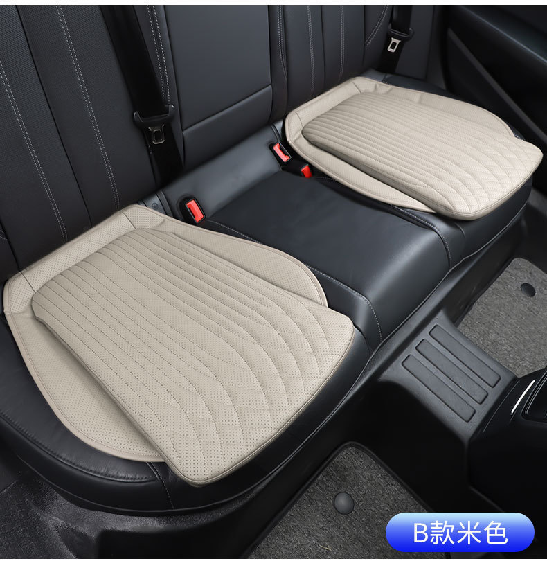 Car Seat Cushion, Universal for All Seasons, High-End Rear Integrated High-Rebound Sponge Flat Single-Piece Seat Cushion Cover
