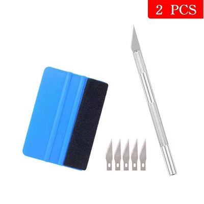 Car Film Tool Set, Special Tool for Window Solar Film, Tendon Hard Scraper Tool, Cross-Border Set (Car cleaning tools) - 2-piece-set-starting-from-1-set