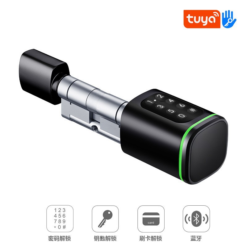 4-in-1 password Bluetooth lock (password+card+key+Bluetooth)-black