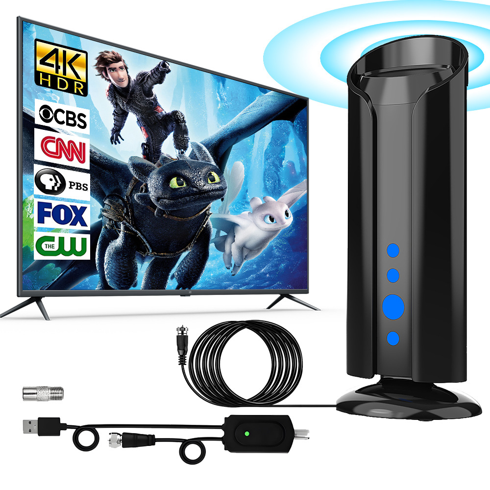 高清数字电视天线4K地面波天线跨境新款私模1080P高增益接收器