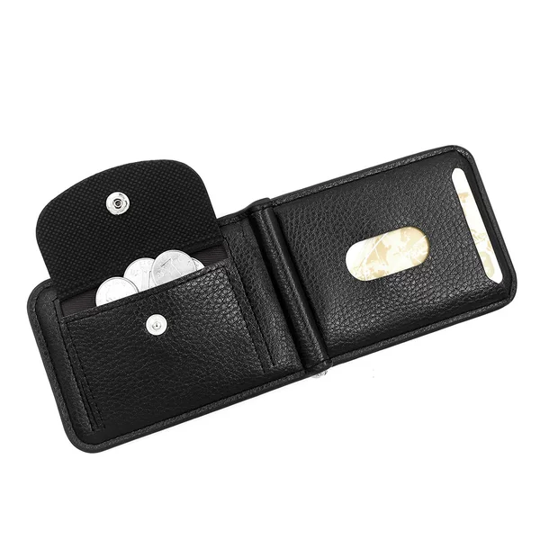 Cross-border new men's gold clip card bag RFID coin purse money clip wallet foreign trade supply