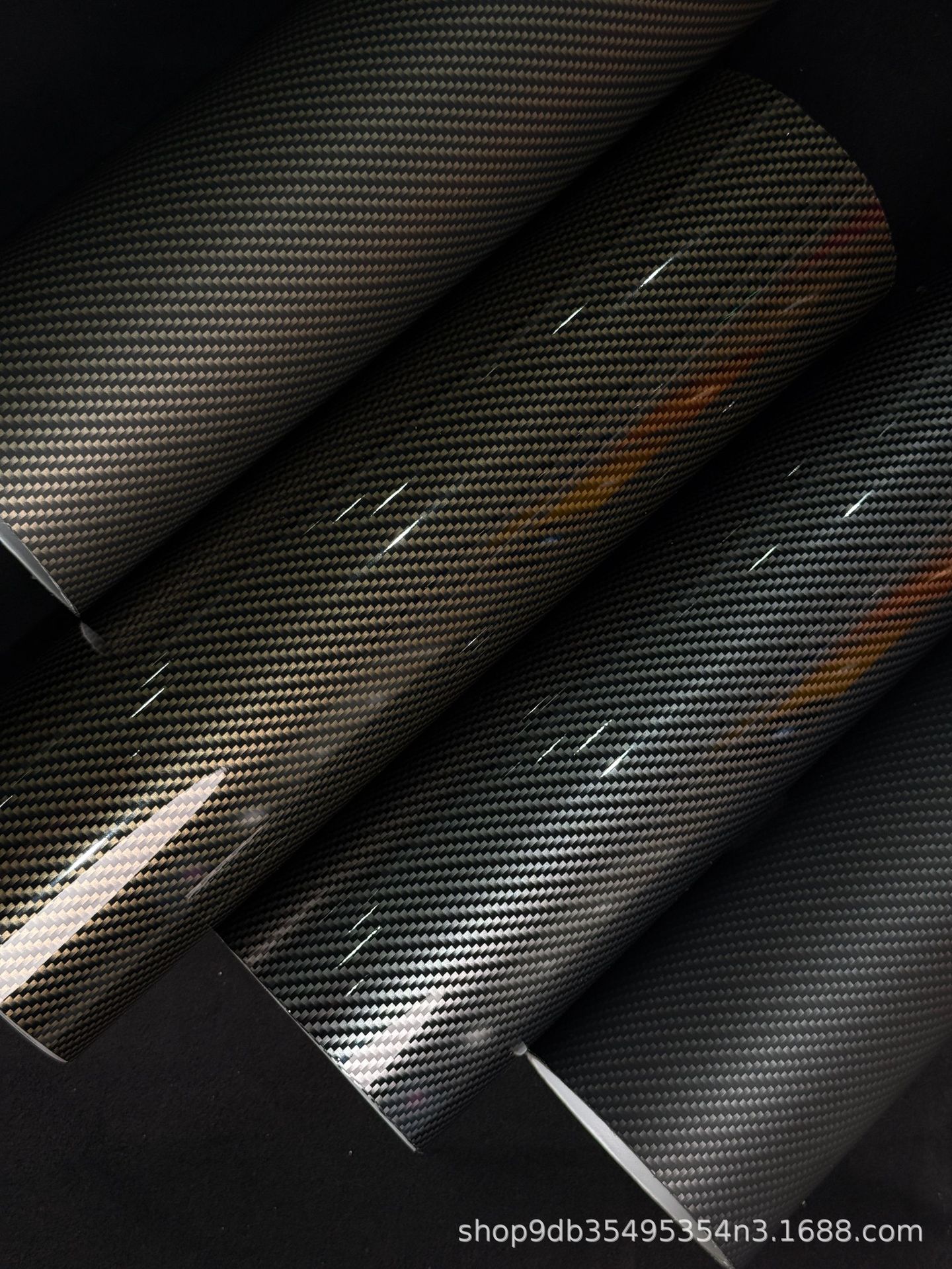 Car body film 9D glossy carbon fiber interior sticker electric motorcycle self-adhesive car color change film factory direct sale