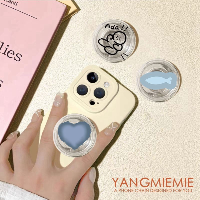 Blue string creativo soporte de airbag para teléfonos móviles pegado rotativo 360 telescópico perezoso perseguir la mesa